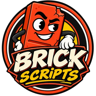 Brick Scripts mascot badge